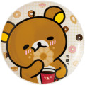 Japan San-X Round Plate - Rilakkuma : Mister Donut - 1