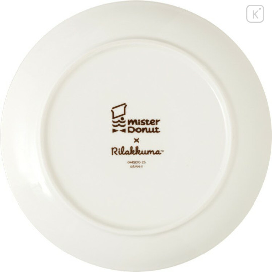 Japan San-X Round Plate - Rilakkuma : Mister Donut - 2