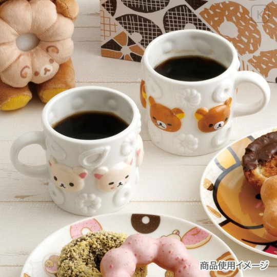 Japan San-X Ceramic Mug - Korilakkuma : Mister Donut - 4