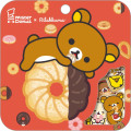 Japan San-X Drop Seal Bits - Rilakkuma : Mister Donut Red - 1