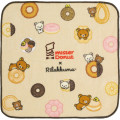Japan San-X Mini Towel Handkerchief - Rilakkuma : Mister Donut Friends - 1