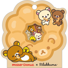 Japan San-X Drop Seal Bits - Rilakkuma : Mister Donut