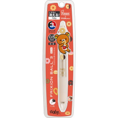 Japan San-X FriXion Ball 3 Slim Color Multi Erasable Gel Pen - Rilakkuma : Mister Donut Metallic Gold