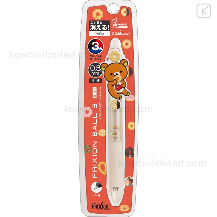 Japan San-X FriXion Ball 3 Slim Color Multi Erasable Gel Pen