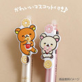 Japan San-X FriXion Ball 3 Slim Color Multi Erasable Gel Pen - Rilakkuma : Mister Donut Metallic Gold - 4