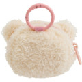 Japan San-X Mascot Mini Pouch with Carabiner - Korilakkuma : Fluffy Face - 3