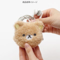 Japan San-X Mascot Mini Pouch with Carabiner - Rilakkuma : Fluffy Face - 4