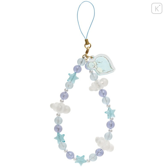 Japan San-X Hand Strap Phone Charm - Sumikko Gurashi : Tokage Sparkling Bead - 2