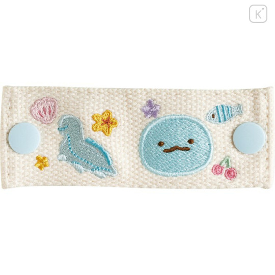 Japan San-X Cord Holder - Sumikko Gurashi : Tokage Embroidered - 2