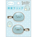 Japan San-X Acrylic Hair Clip Set - Sumikko Gurashi : Tokage Puffy - 1