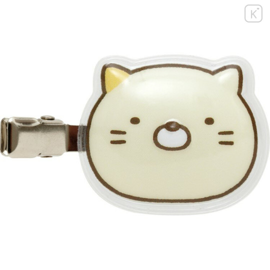 Japan San-X Acrylic Hair Clip Set - Sumikko Gurashi : Neko Puffy - 2