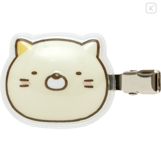 Japan San-X Acrylic Hair Clip Set - Sumikko Gurashi : Neko Puffy - 3