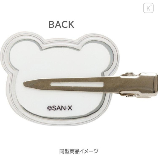 Japan San-X Acrylic Hair Clip Set - Sumikko Gurashi : Neko Puffy - 4
