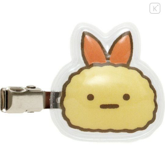 Japan San-X Acrylic Hair Clip Set - Sumikko Gurashi : Ebifurai no Shippo Fried Shrimp Tail Puffy - 2