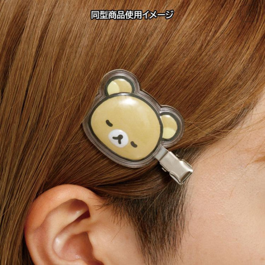 Japan San-X Acrylic Hair Clip Set - Sumikko Gurashi : Ebifurai no Shippo Fried Shrimp Tail Puffy - 5