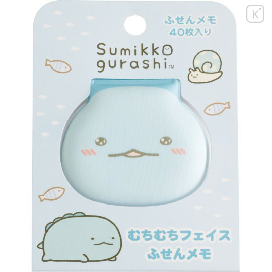 Japan San-X Sticky Notes with Squishy Cover - Sumikko Gurashi : Tokage Blushing - 1