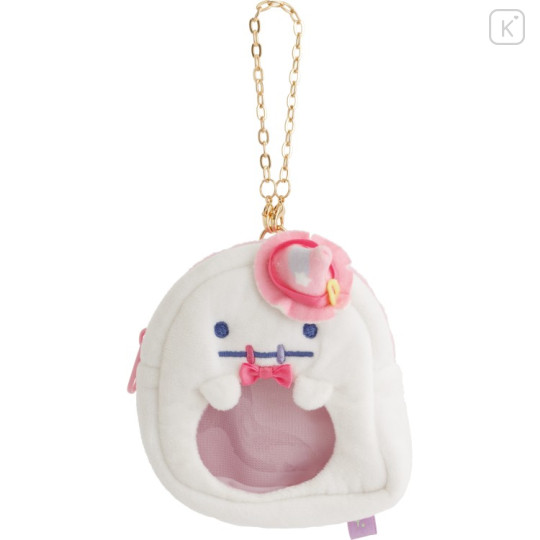 Japan San-X Face Pouch With Bag Charm - Sumikko Gurashi : Spooky Halloween Ghost - 1