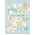 Japan San-X A4 Clear File Folder - Sumikko Gurashi : Stamp - 1