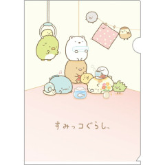 Japan San-X A4 Clear File Folder - Sumikko Gurashi : Relax