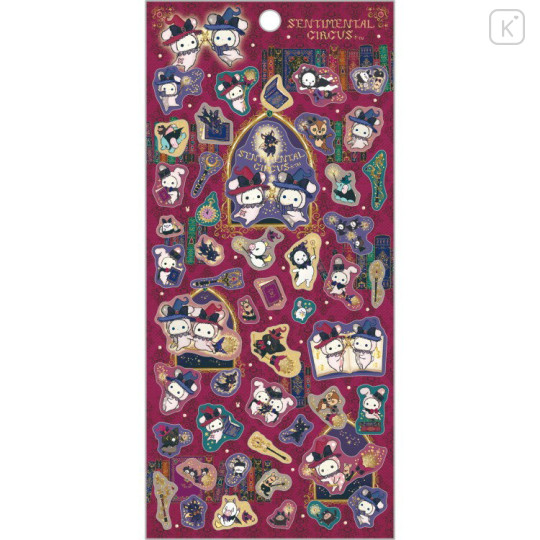 Japan San-X Sheet Sticker - Sentimental Circus Shappo & Spica : Grimoire of Eternal Magic and Wishes Red - 1
