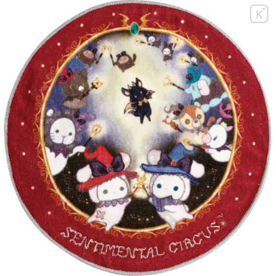 Japan San-X Mini Towel Handkerchief - Sentimental Circus Shappo & Spica : Grimoire of Eternal Magic and Wishes Red - 1