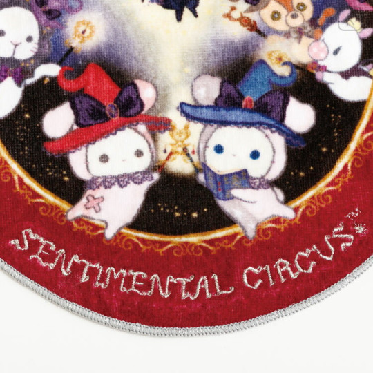 Japan San-X Mini Towel Handkerchief - Sentimental Circus Shappo & Spica : Grimoire of Eternal Magic and Wishes Red - 2