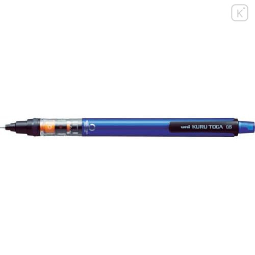 Japan Uni Kuru Toga Pipe Slide Model Mechanical Pencil - 0.5mm Blue - 2