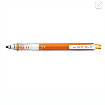 Japan Uni Kuru Toga Mechanical Pencil - 0.5mm Orange - 1