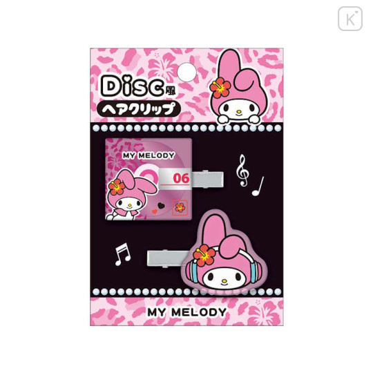 Japan Sanrio Acrylic Hair Clip - My Melody : Disc Style Y2K - 1