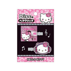 Japan Sanrio Acrylic Hair Clip - Hello Kitty : Disc Style Y2K