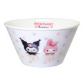 Japan Sanrio Deep Plate Bowl - Kuromi & My Melody : Netflix - 1