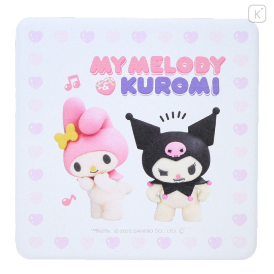 Japan Sanrio Water Absorbing Coaster - Kuromi & My Melody : Netflix - 1
