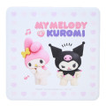 Japan Sanrio Water Absorbing Coaster - Kuromi & My Melody : Netflix - 1
