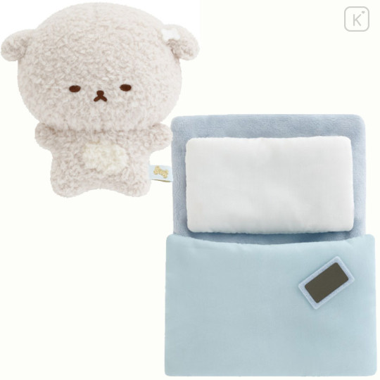 Japan San-X Plush Toy - Ishiyowa-chan : Introducing Kouhai-chan Can't Resist Sleepiness Futon Set - 3