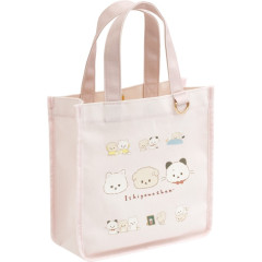 Japan San-X Mini Tote Bag - Ishiyowa-chan : Introducing Kouhai-chan Pink
