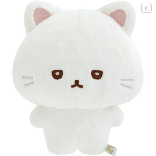 Japan San-X Plush Toy - Ishiyowa-chan : Introducing Kouhai-chan White Cat - 1