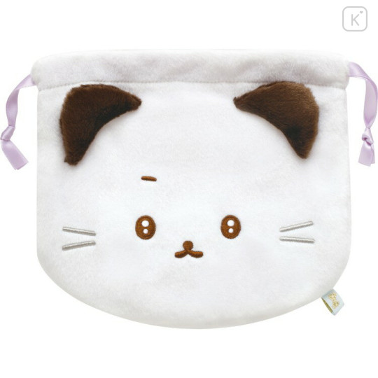 Japan San-X Plush Drawstring Bag - Ishiyowa-chan : Introducing Kouhai-chan Ishitsuyo-chan - 2