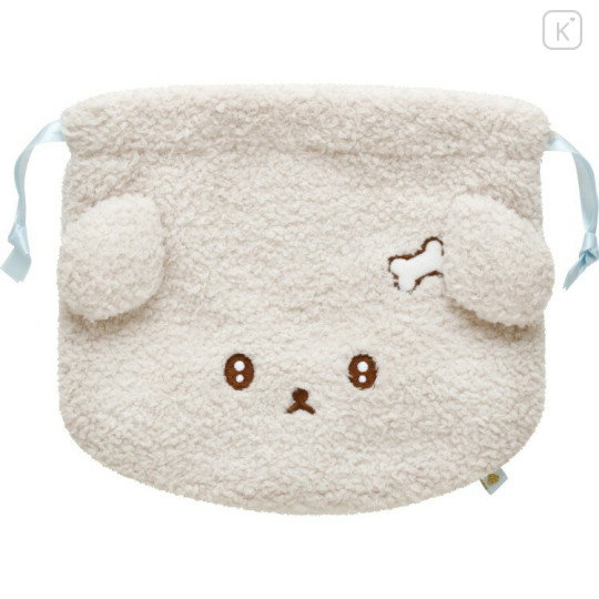 Japan San-X Plush Drawstring Bag - Ishiyowa-chan : Introducing Kouhai-chan - 2