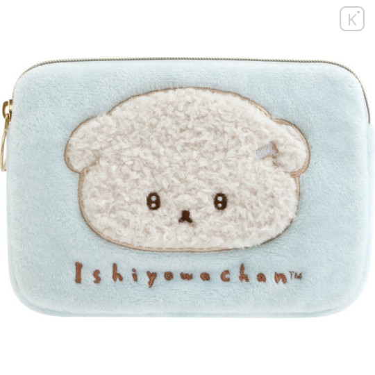 Japan San-X Pouch & Tissue Case - Ishiyowa-chan : Introducing Kouhai-chan Light Blue - 1