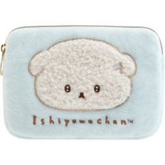 Japan San-X Pouch & Tissue Case - Ishiyowa-chan : Introducing Kouhai-chan Light Blue