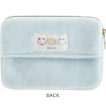 Japan San-X Pouch & Tissue Case - Ishiyowa-chan : Introducing Kouhai-chan Light Blue - 2