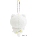 Japan San-X Hanging Plush - Ishiyowa-chan : Introducing Kouhai-chan White Cat - 3