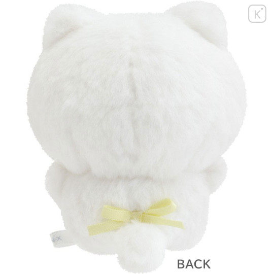 Japan San-X Tenori Plush (SS) - Ishiyowachan : Introducing Kouhai-chan White Cat - 2