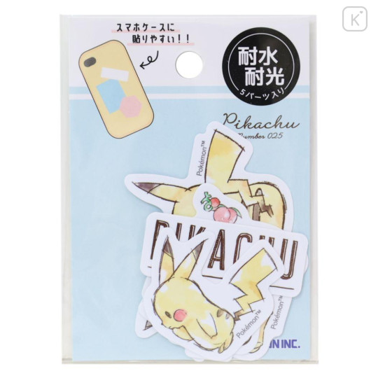 Japan Pokemon Vinyl Sticker Set - Pikachu : A - 1