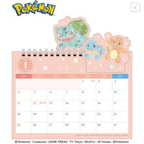 Japan Pokemon Desk Calendar - Drawing 2026 - 2