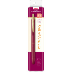 Japan Zebra Sarasa Grand Gel Pen - 0.3mm Cassis Black