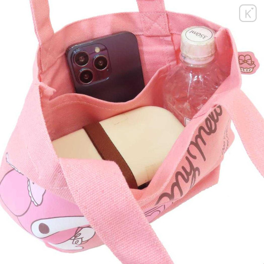 Japan Sanrio Mini Tote Bag - My Melody : Everyone Loves You Pink - 3