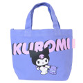 Japan Sanrio Mini Tote Bag - Kuromi : Baku Hand In hand - 1