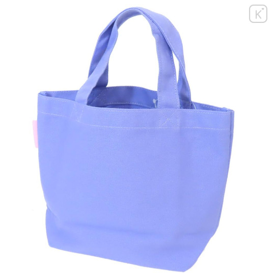 Japan Sanrio Mini Tote Bag - Kuromi : Baku Hand In hand - 2