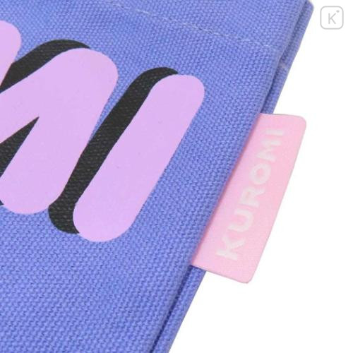 Japan Sanrio Mini Tote Bag - Kuromi : Baku Hand In hand - 4